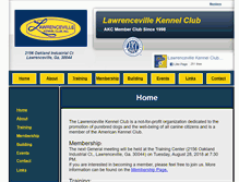 Tablet Screenshot of lawrencevillekennelclub.org